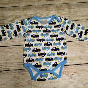 Infant Boy Truck Long Sleeve Onsie 3-6 month